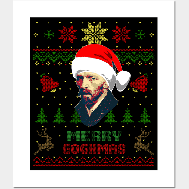 Vincent Van Gogh Funny Christmas Wall Art by Nerd_art